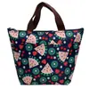 Bolsa de hielo portátil de tela Oxford impresa, bolsa de aislamiento, bolsa de hielo, bolsa de almuerzo, bolsa de lonchera, bolsa de picnic al aire libre, bolsa de aislamiento impermeable