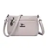 Bolsa Feminina de Comércio Exterior 2026 Novo Modelo, Bolsa de Ombro Transversal em Couro Macio, Bolsa Transversal Simples de Grande Capacidade para Mães de Meia-Idade