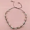 Pulsera Trenzada de Conchas Estilo Oceánico y Americano Más Vendida Serie de Playa Estilo Hawaiano Collar de Conchas Combinación Familiar