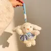 Llavero Colgante de Peluche Creativo de Dibujos Animados West Highland Conejo de Orejas Largas Encanto para Bolsa Accesorios para Niña Venta al por Mayor