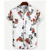 Camisa de verão com estampa digital de manga curta, marca tendência transfronteiriça, nova tendência da moda