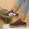 Comercio Exterior Transfronterizo 2026 Tenis Blancos de Talla Grande para Mujer, Deportivos Casuales Retro de Punta Redonda, Moda Deportiva de Suela Plana, Venta al por Mayor