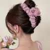 Presilha de Cabelo Nuvem Bolha de Renda Super Fada para Parte de Trás da Cabeça Feminina Elegante Presilha Tubarão para Cabelo Display Avançado para Cabelo Grandes Acessórios de Cabelo