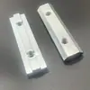 Conector Reta Perfil de Alumínio Padrão Europeu Tira de Conexão Fixador 4040 Porca Deslizante de Furo Duplo M8 Acessórios para Tira de Conexão