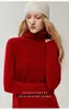 Kang Sai Ni 100% Cachemira Nueva Temporada Primera Línea Ropa Lista para Usar Cuello Alto con Borde Enrollado Otoño/Invierno Adelgazante Holgado Suave Pegajoso Tejido