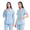 Uniforme de Enfermera a Prueba de Frío, Mangas Largas y Cortas, Estilo Grueso, Conjunto de Dos Piezas de Verano para Hospital de Mujeres, Traje para Salón de Belleza, Uniforme de Trabajo Médico