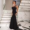 Vestido de noche elegante, ajustado, largo, sin mangas, color sólido, para comercio exterior transfronterizo, 2022