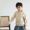 Suéter infantil atacado de lã pura malha engrossada pullover suéter de caxemira meninos e meninas bebê crianças camisa de fundo quente