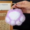 Gatinho garra pele de vison sintética ornamentos pelúcia sintética bolsa pingente chaveiro de carro acessórios boneca pata fofa