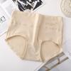 Roupa Íntima Feminina Algodão Puro Cintura Alta Tamanho Grande Algodão Antibacteriano Modelador de Barriga Levanta Bumbum Calcinhas para Meninas Jovens e de Meia Idade Atacado de Fábrica