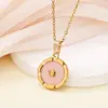 Tohm Retro Acero Inoxidable Esmalte Colorido Goteo de Aceite Estrella y Luna Colgante Versátil de Alta Gama para Mujer Accesorio Collar Venta al por Mayor