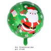 Navidad Transfronteriza Papá Noel Bastón Alce Copo de Nieve Muñeco de Nieve Dibujos Animados Globo de Película de Aluminio Bola Decoración para Fiesta de Navidad