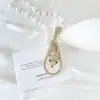 Collar de Perlas de Zorro Perla Blanca Lujo Accesible Diseño de Nicho de Gama Alta Cadena para Suéter Colgante de Ropa Exquisita para Mujer Otoño e Invierno