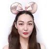 Accesorios para el cabello de anime clásicos diadema de lentejuelas con lazo diadema de orejas dulces de dibujos animados europeos y americanos fabricantes de diademas al por mayor