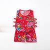 Ropa de bebé con flores grandes del noreste para niños, chaleco de verano para bebé divertido, ropa de algodón y seda para bebé, niños y niñas, divertido