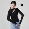 Dança moderna, roupas de dança adulta, dedilhado feminino de mangas compridas, gola cheongsam, top roupas de prática de prática chinesa, roupas de dança étnica clássica chinesa