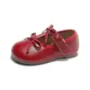 Zapatos de Cuero para Niñas Estilo Nuevo Otoño 2026 Mocasines Suaves para Niños Pequeños Bailarinas de Moda con Lazo para Bebé Niña Princesa