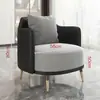 Conjunto de Sofá de Um Lugar de Luxo e Mesa de Centro para Lazer, Recepção de Hotel, Escritório, Sala de Vendas, Mesas e Cadeiras de Reunião, Salão de Beleza