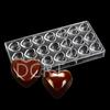 Molde de Chocolate de Plástico Duro PS Molde de Cubitos de Hielo Rosa Herramientas para Hornear Gelatina 3D Disponibles en Varios Estilos