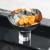 Lujo Ligero Sencillo Base Cilíndrica de Cristal Frutero Joyería Hotel Cafetería Diseñador Bocadillo Fruta Seca Plato Adornos