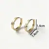 Pendientes minimalistas de circón microincrustado, Pendientes pequeños versátiles de moda coreana y japonesa, Clips para orejas para el uso diario de commuters, Aros para orejas para mujer, Conservan el color