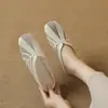 Medias Pantuflas de Verano 2026 para Mujer con Aumento Interno de Altura, Diseño de Malla Hueca, Piel Suave, Punta Cuadrada, Tacón Medio y Tacón de Cuña