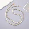 Joyería Zhuzui Nueva Cadena Cruzada de Perlas ABS Hecha a Mano con Cuentas Cadena para Teléfono Móvil Correa para Teléfono Móvil Cadena de Bolso de Hombro