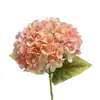 Flor de hortensia artificial individual para decoración floral de bodas, flores artificiales para decoración suave de sala de estar en casa estilo europeo, hortensia para paisajismo de proyectos