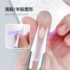 Pinzas para Dar Forma con Cabeza de Cerámica para Uñas Herramienta de Sujeción Semi-Adherente de Acero Inoxidable Pinzas Rectas para Retirar Pedrería Clip para Dar Forma de Extensión de Fototerapia