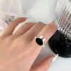 Anillo Abierto de Conejo Dálmata Lindo Diseño de Corazón Infantil Femenino Anillo Ajustable Anillos Versátiles Lindos Accesorios