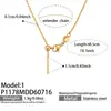 Collar Colgante Misterioso y Lujoso con Circonitas Incrustadas y 26 Letras Inglesas, Acero Inoxidable Chapado en Oro de 18k, Collar de Joyería para Mujer