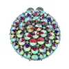 En stock Bolso de Noche Redondo Incrustado de Diamantes Bolso Joyas Nocturnas Bolso de Mano de Diamante Transfronterizo Bolso de Mano de Piedra Bolso de Mujer
