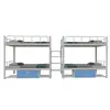 Dormitorio escolar con zapatero, litera, dormitorio de personal, cama alta y baja, cama para trabajador de fábrica con armario, cama de apartamento combinada