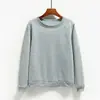 Jaqueta Coreana Simples com Forro de Lã para Outono e Inverno, Unissex, Gola Redonda, Corte Solto, Blusa Lisa para Estudantes, Uniforme de Equipe, Moletom Liso