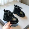 Botas Martin para Bebé Botas Infantiles 2025 Otoño/Invierno Con Felpa Gruesa Botas de Algodón para Niños Botines para Niños Pequeños Botas de Cuero para Niñas
