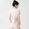 Conjunto Esportivo Respirável Estilo Coreano para Mulheres, Malha Lateral, Secagem Rápida, Top de Manga Curta e Shorts, Solto, Emagrecedor, Fitness, Corrida, Conjunto de Duas Peças