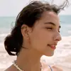 Aretes Colgantes Wanxing Estilo Europeo y Americano Acero Inoxidable Chapado en Oro de 18K con Pedrería y Esmalte de Goteo Animal Marino para Mujer, Venta al por Mayor Transfronteriza para Fiestas