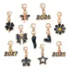 Accesorios de joyería de aleación multicolor y multiestilo, dijes colgantes de esmalte dorado KC, colgantes de flor, corazón, pentagrama y chile