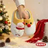 Pantuflas de peluche de Papá Noel para comercio exterior transfronterizo, pantuflas de algodón para el hogar semi-cubiertas, zapatos de regalo navideño para el extranjero, disponible para dropshipping