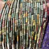 Opcional multicolor 4x13mm cilíndrico pedra semipreciosa tubo cilíndrico Jaspe Impressão