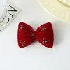 Accesorios para el Cabello con Lazo Rojo de Tela, Cojines de Terciopelo Rellenos de Algodón, Ropa, Zapatos, Calcetines, Accesorios, Accesorios para Joyería DIY