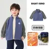 Jaqueta de Fleece Europeia para Meninos Inverno 2026 Novo Modelo Top Quente com Forro de Fleece para Bebês e Crianças Outono e Inverno