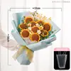 Ramo de Girasoles Tejido - Un Regalo Tejido para el Éxito en los Exámenes, Regalo Inspirador para Adultos