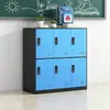 Gabinete de Almacenamiento para Mochilas Escolares, Gabinete de Almacenamiento Colorido con Cerradura, Casillero de Hierro Engrosado, Gabinete de Almacenamiento para Estudiantes para Mochilas Escolares