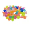 Cubos de Gelo Luminosos Ecológicos em Formato, Pedras Fluorescentes Coloridas, Areia para Fundo de Aquário, Acessórios de Decoração para Aquário Atacado