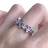 Anillo Ajustable Popular Estilo Hada Flor Esmaltada Circonita para Mujer, Anillo Único de Nicho Estilo Coreano Lujo Ligero Gama Alta