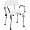 Taburete de Baño Antideslizante de Aleación de Aluminio para Personas Mayores, Taburete de Baño Antideslizante, Taburete de Ducha Ajustable para Mujeres Embarazadas, Silla de Ducha para Baño