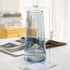 Vaso de vidro de cor dourada em forma de T com padrão de árvore de luxo leve nórdico simples ornamentos de decoração de casa vaso de vidro