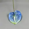 Flores Artificiales con un Toque Realista de Alta Gama, Ramo de Tallo Único Anturio Corazón, Flores Artificiales para Bodas, Se Pueden Etiquetar y Enviar en Nombre de Otros