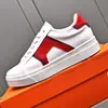 2025 Nuevos Tenis Blancos Cómodos de Corte Bajo para Hombre con Bloques de Color, Cordones, Piel Genuina para Exteriores, Versátiles, Transpirables, Calzado Casual para Hombre
